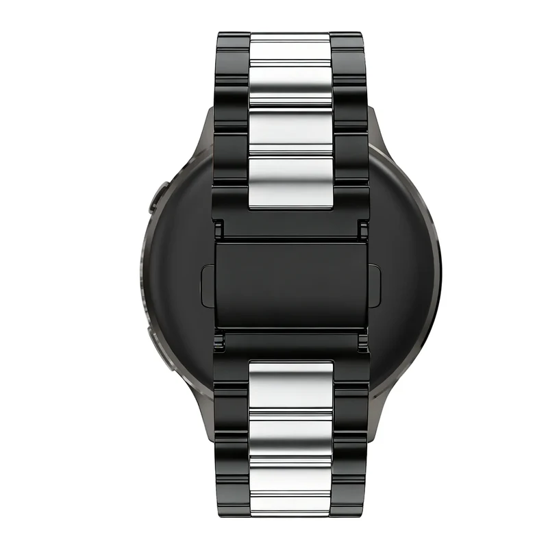 Bandz Garmin Forerunner 70 Stahlarmband 'Classic' (Schwarz/Silber)