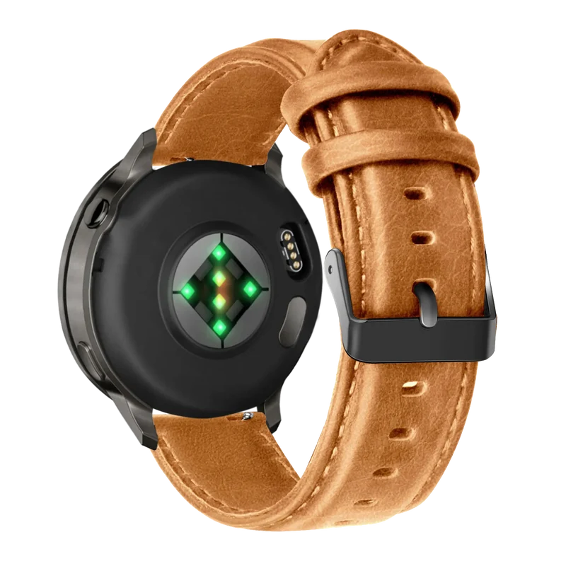 Bandz Garmin Forerunner 70 Lederarmband 'Classic' (Braun)