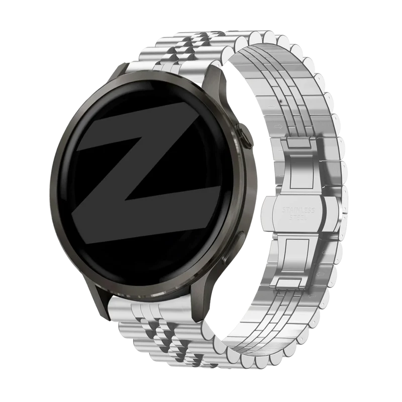 Bandz Garmin Forerunner 170 Stahlarmband 'Jubilee' (Silber)