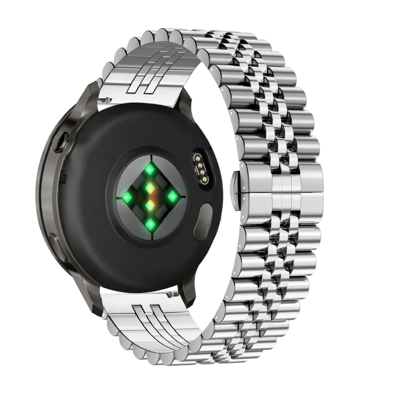Bandz Garmin Forerunner 170 Stahlarmband 'Jubilee' (Silber)