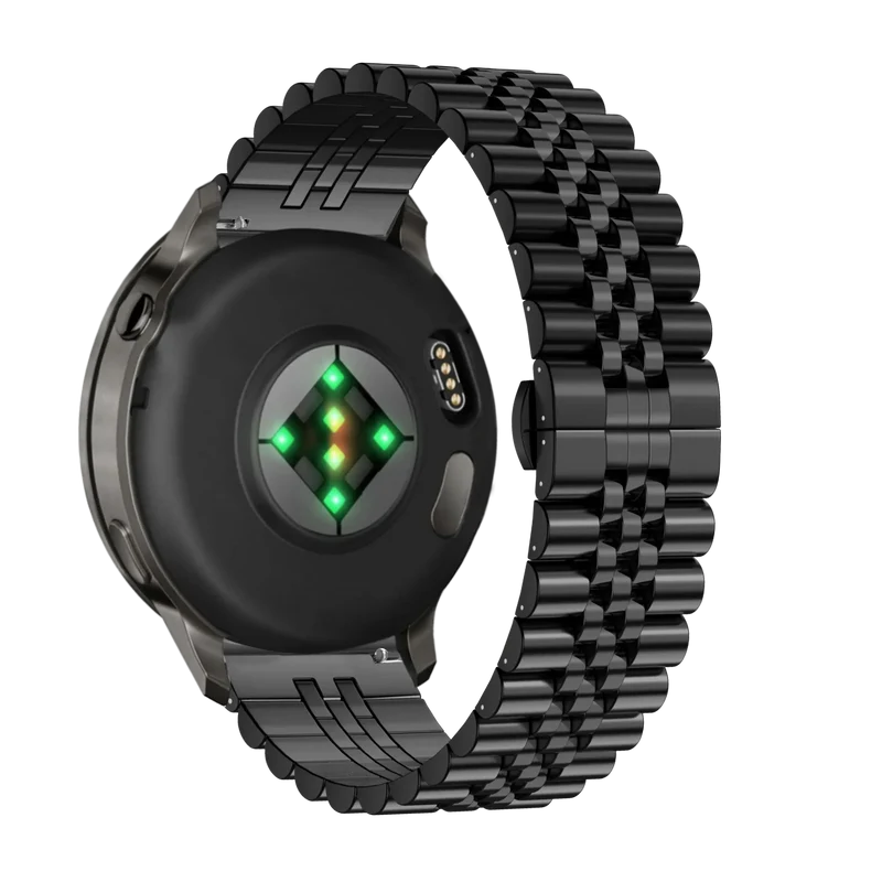 Bandz Garmin Forerunner 70 Stahlarmband 'Jubilee' (Schwarz)