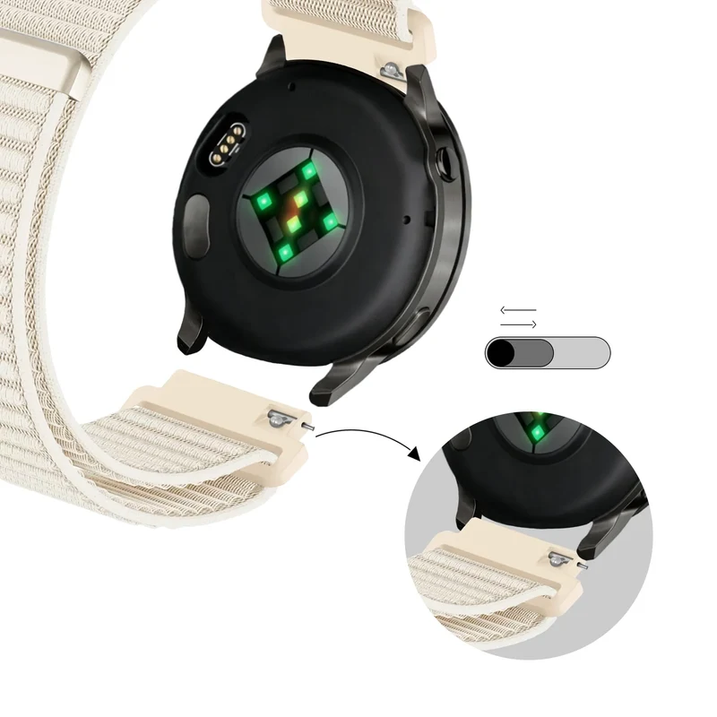 Bandz Garmin Forerunner 170 Nylonarmband 'Wave' (Polarstern)