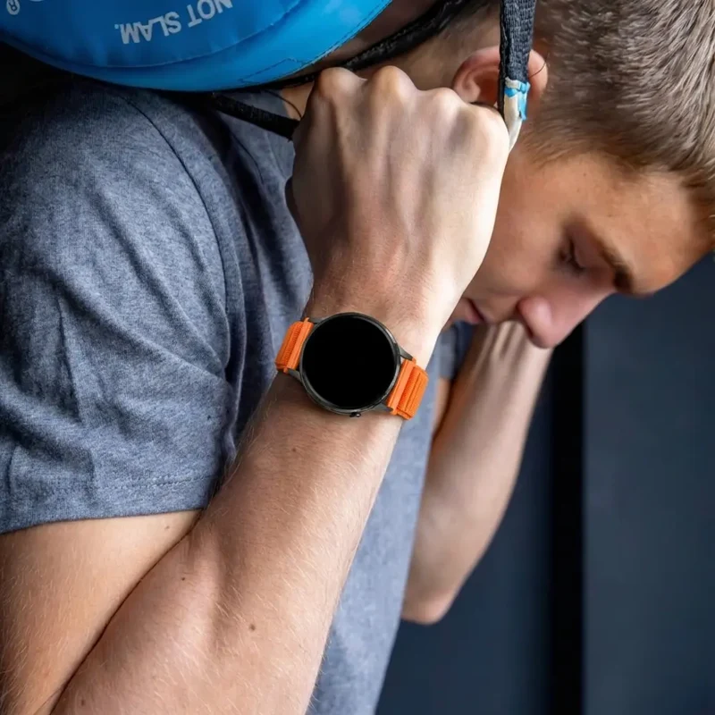 Bandz Garmin Forerunner 70 Nylonarmband 'Wave' (Orange)