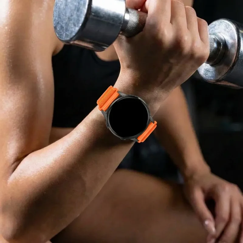 Bandz Garmin Forerunner 70 Nylonarmband 'Wave' (Orange)