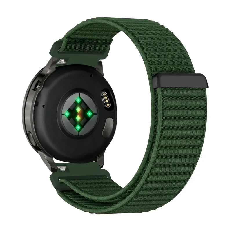 Bandz Garmin Forerunner 70 Nylonarmband 'Wave' (Dunkelgrün)