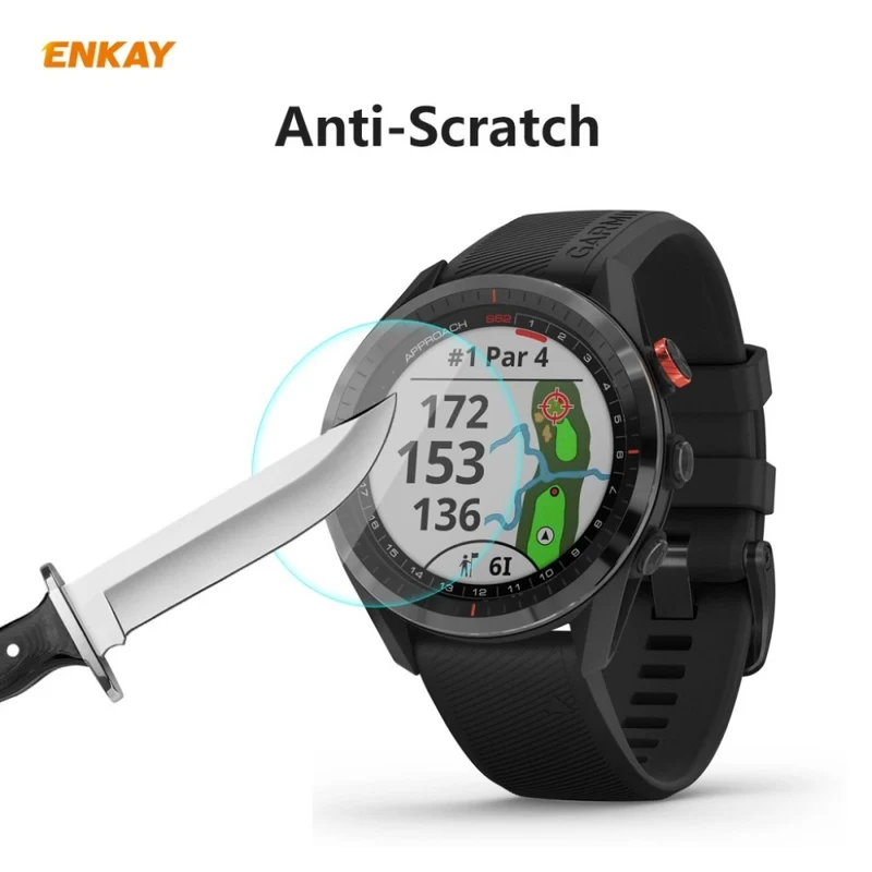 2stück Garmin Approach S62 Gehärtetes Glas Displayschutz