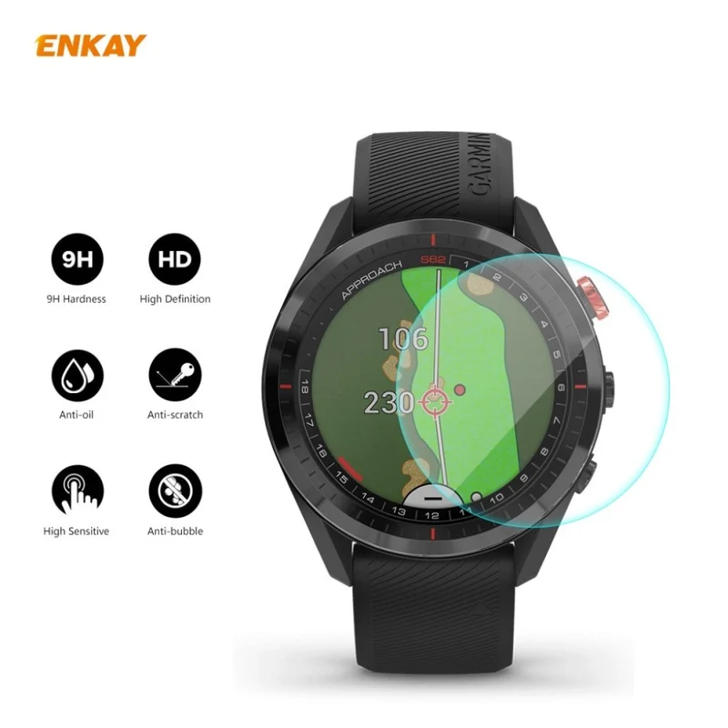 Garmin Approach S62 Gehärtetes Glas Displayschutz
