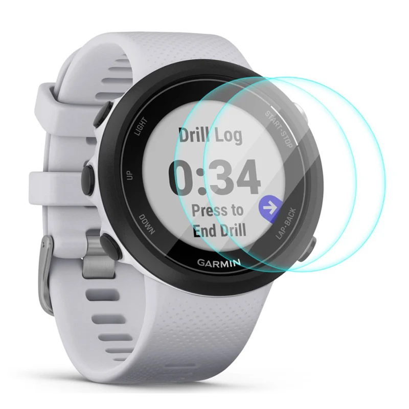 2stück Garmin Swim 2 Gehärtetes Glas 9H Displayschutz