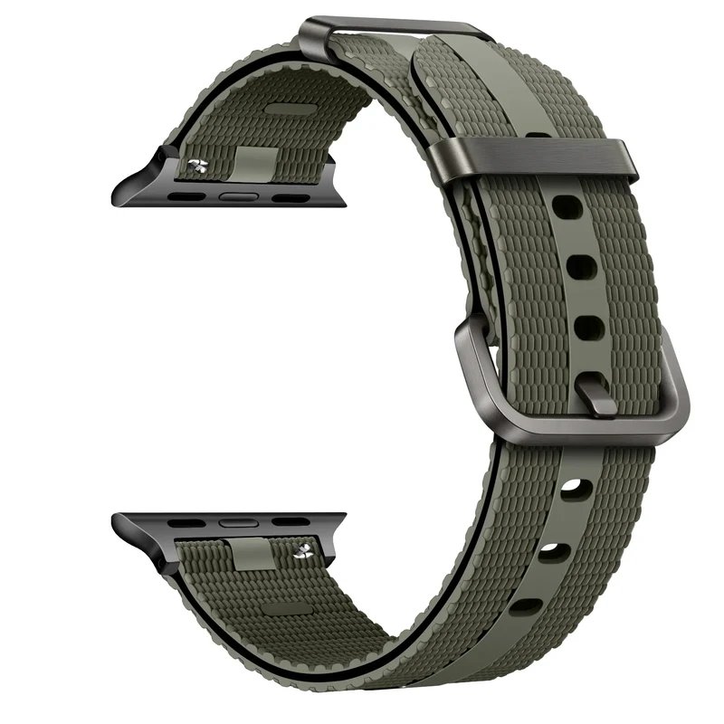 Apple Watch Silikon Active Armband (Armeegrün)