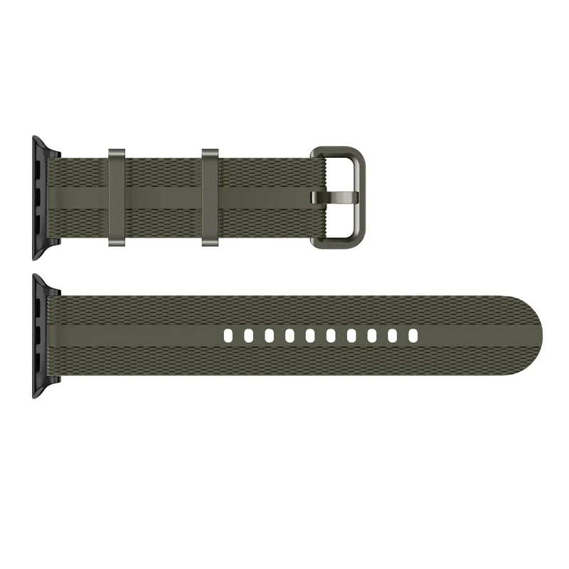 Apple Watch Silikon Active Armband (Armeegrün)
