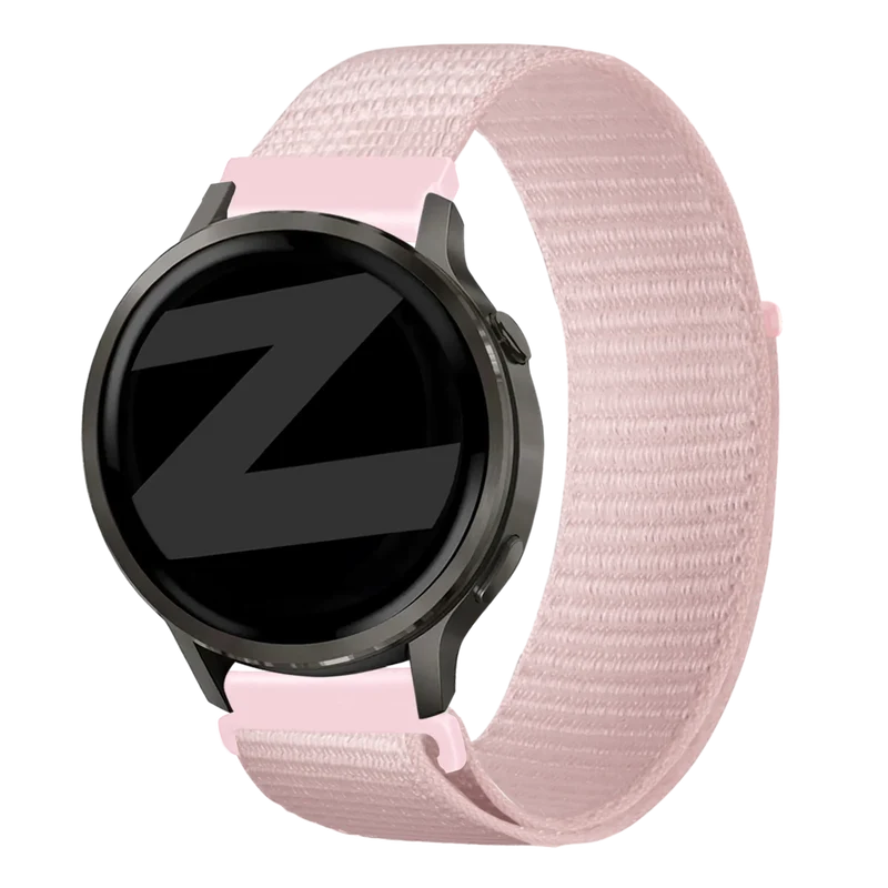 Bandz Garmin Forerunner 70 Nylon Loop Armband (Hellrosa)