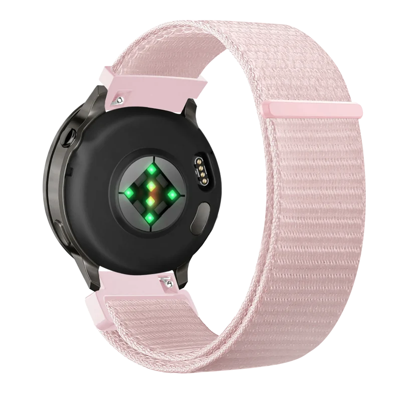 Bandz Garmin Forerunner 70 Nylon Loop Armband (Hellrosa)