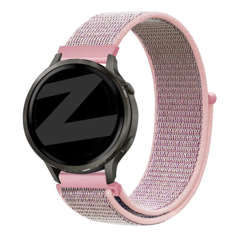 Bandz Garmin Forerunner 170 Nylon Loop Armband (Rosa)