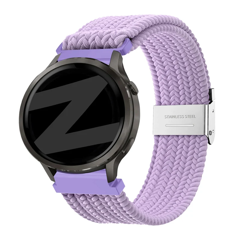 Bandz Garmin Forerunner 170 Gewebtes Nylonarmband (Hell Lila)