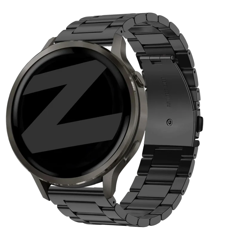 Bandz Garmin Forerunner 70 Stahlarmband 'Classic' (Schwarz)