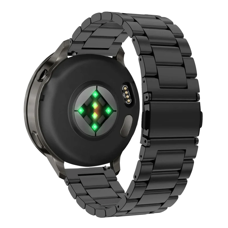 Bandz Garmin Forerunner 70 Stahlarmband 'Classic' (Schwarz)