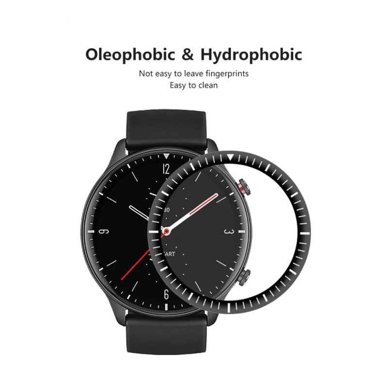 2stück Amazfit GTR 2 Plastik 3D Gekrümmt Displayschutz