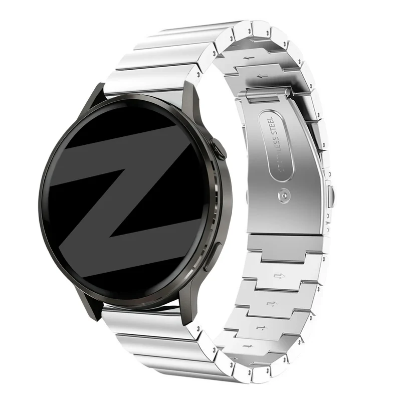 Bandz Garmin Forerunner 170 Stahlarmband 'One Bead' (Silber)