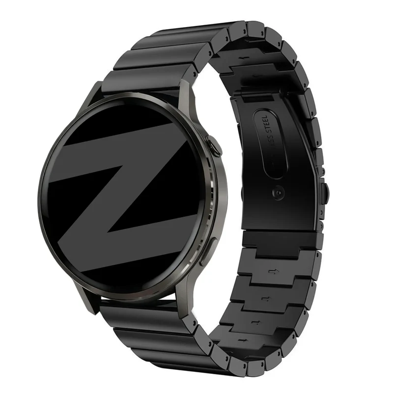 Bandz Garmin Forerunner 170 Stahlarmband 'One Bead' (Schwarz)