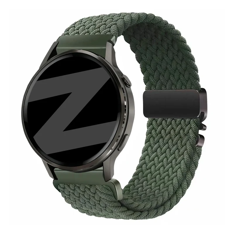 Bandz Garmin Forerunner 70 Geflochtenes Armband 'Parachute' (Grün)