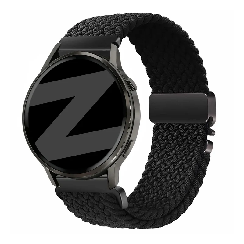 Bandz Garmin Forerunner 70 Geflochtenes Armband 'Parachute' (Schwarz)