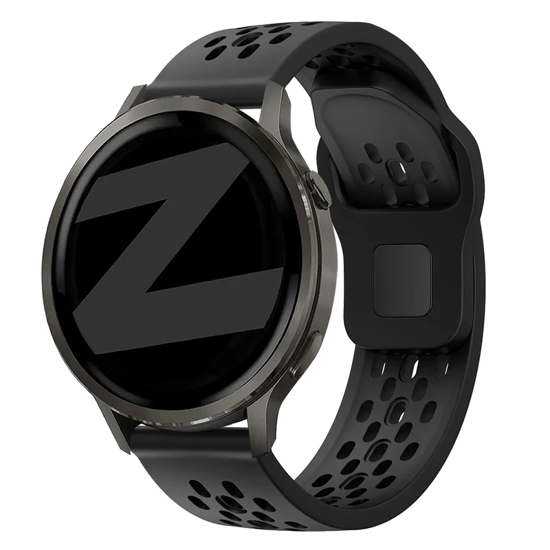 Bandz Garmin Forerunner 70 Silikonarmband 'Air' (Schwarz)