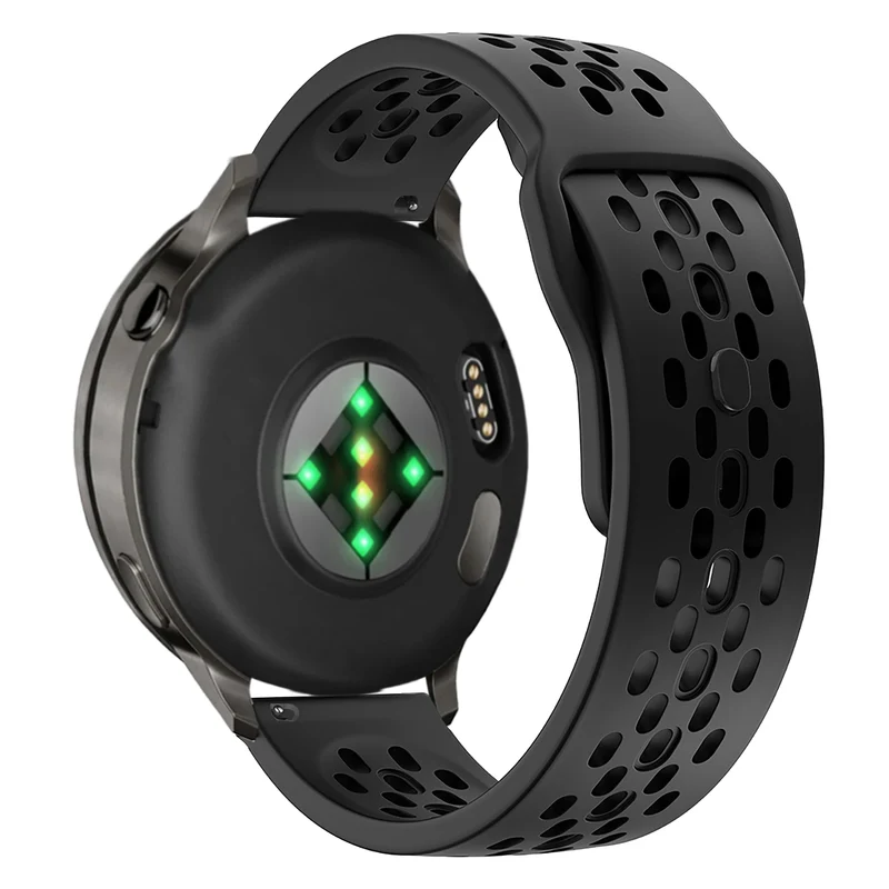 Bandz Garmin Forerunner 70 Silikonarmband 'Air' (Schwarz)
