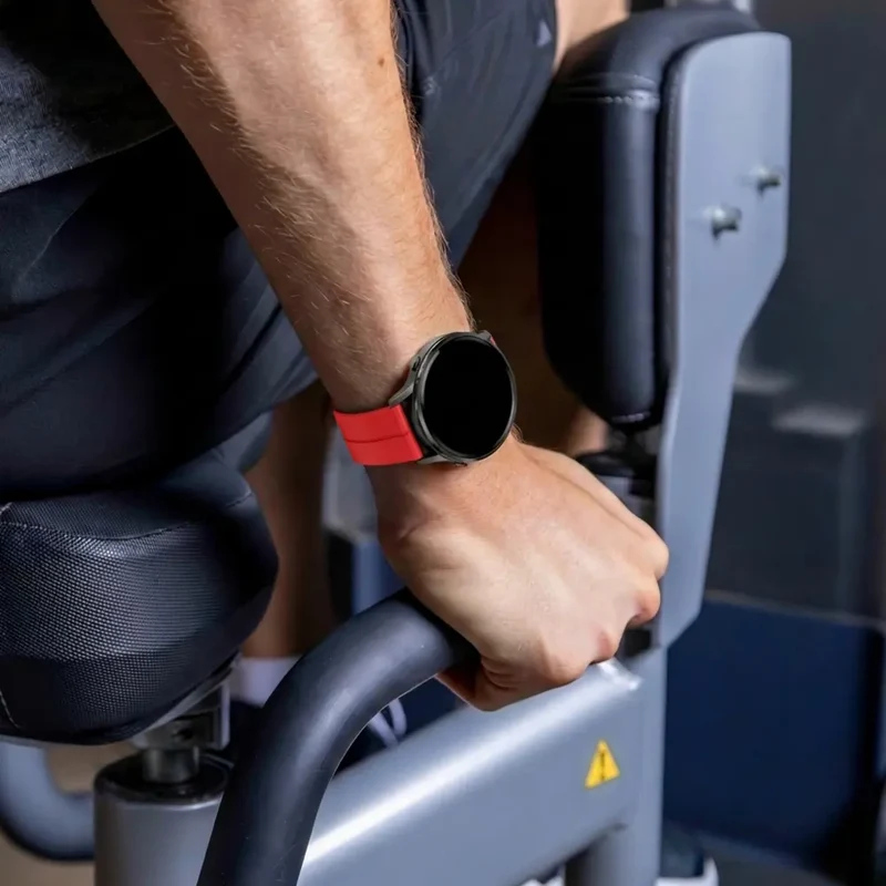 Bandz Garmin Forerunner 70 Silikonarmband mit D-Schnalle (Rot)