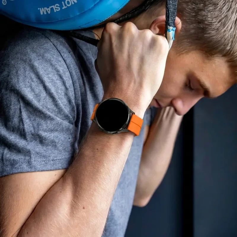 Bandz Garmin Forerunner 170 Silikonarmband mit D-Schnalle (Orange)
