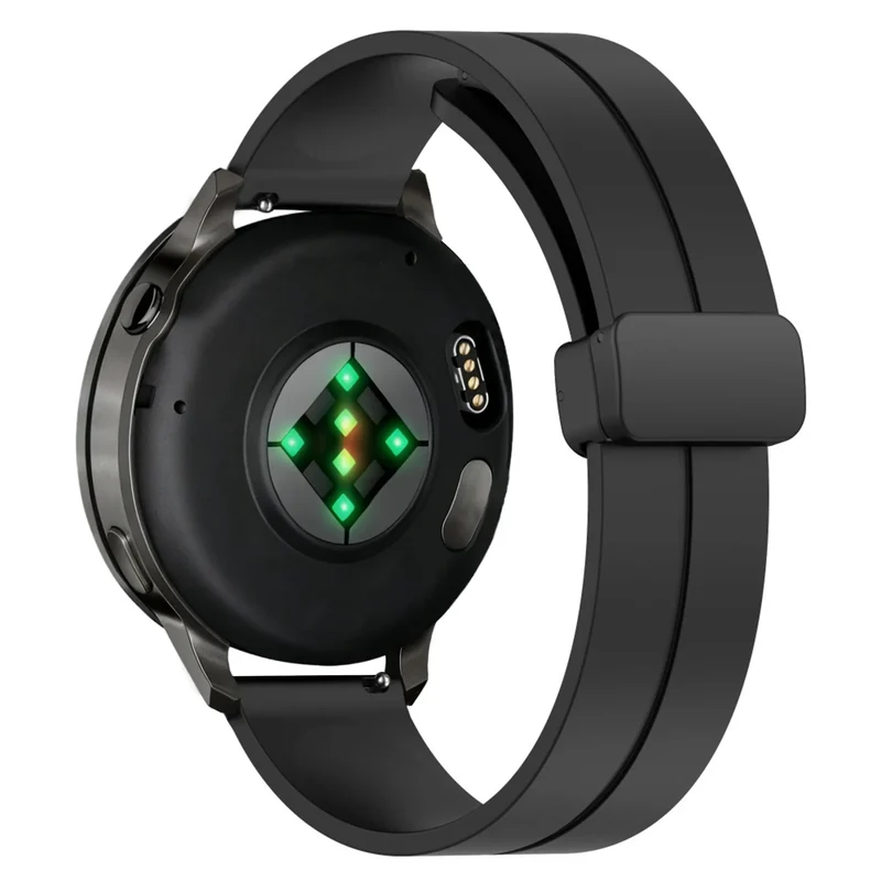 Bandz Garmin Forerunner 70 Silikonarmband mit D-Schnalle (Schwarz)