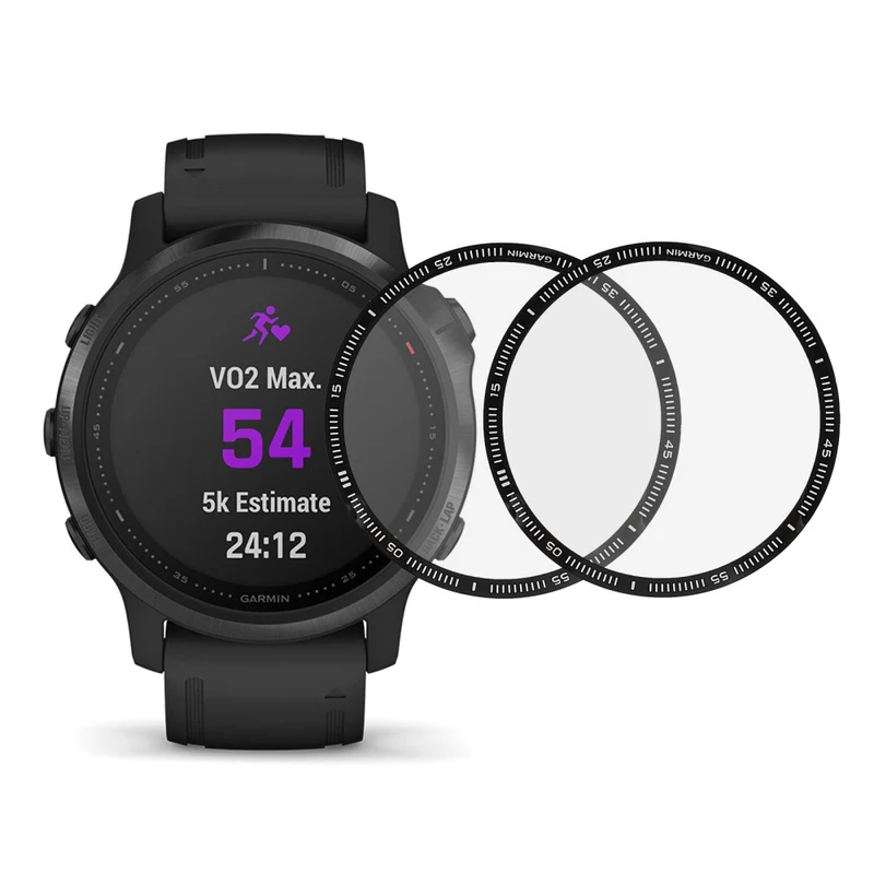 2stück Garmin Fenix 6 Plastik 3D Gekrümmt Displayschutz