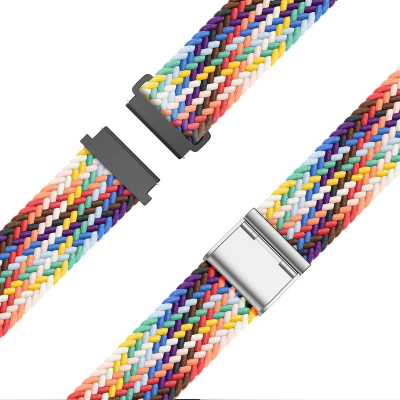 Bandz Garmin Forerunner 70 Gewebtes Nylonarmband (Farbenfroh)