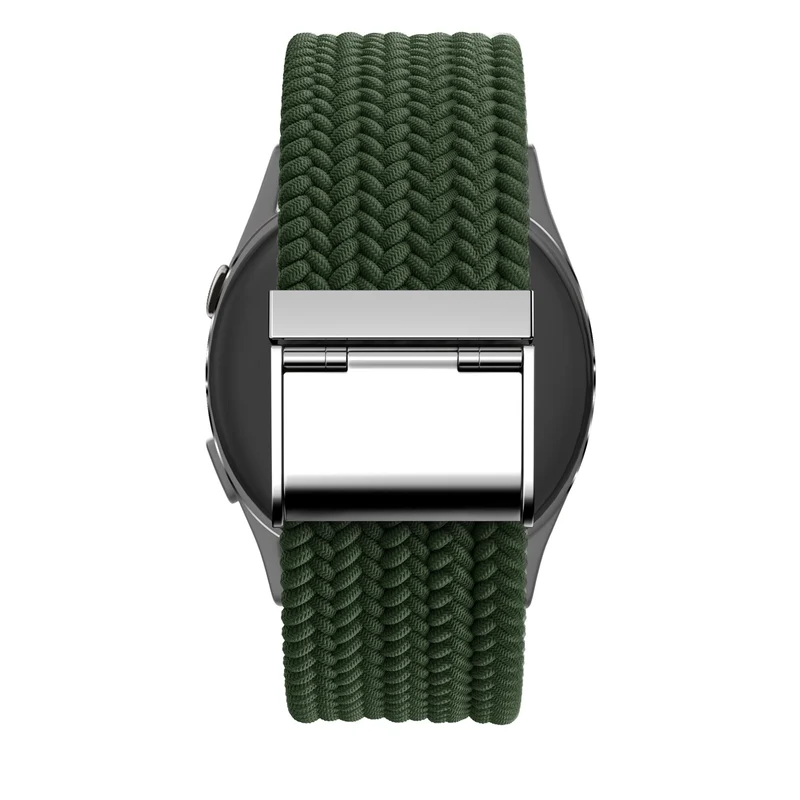 Bandz Garmin Forerunner 70 Gewebtes Nylonarmband (Olivgrün)