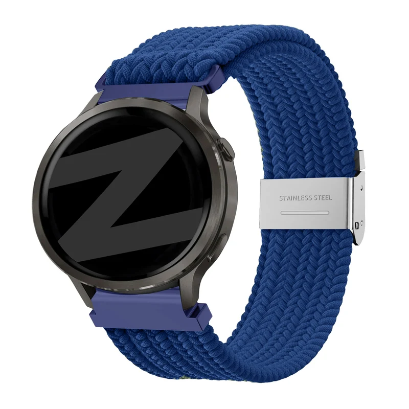 Bandz Garmin Forerunner 70 Gewebtes Nylonarmband (Blau)
