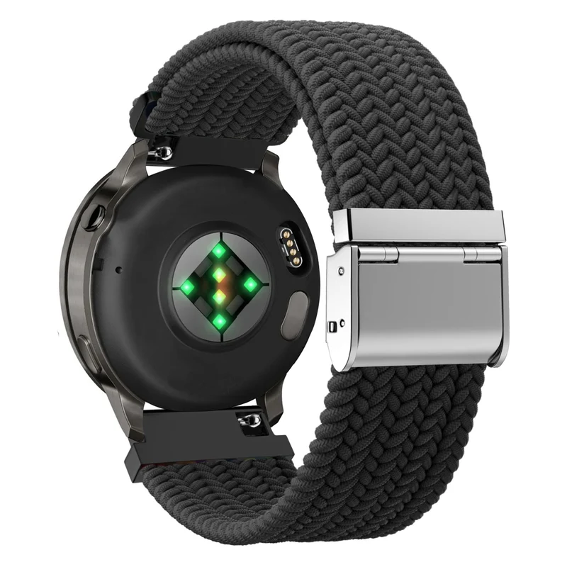 Bandz Garmin Forerunner 70 Gewebtes Nylonarmband (Schwarz)