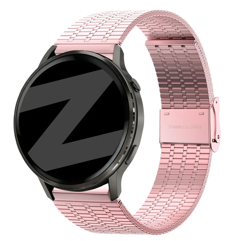 Bandz Garmin Forerunner 170 Verstellbares Stahlarmband (Rosa)