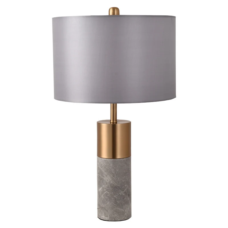 Zeitgenössische Marmor- und Metall-Tischlampe