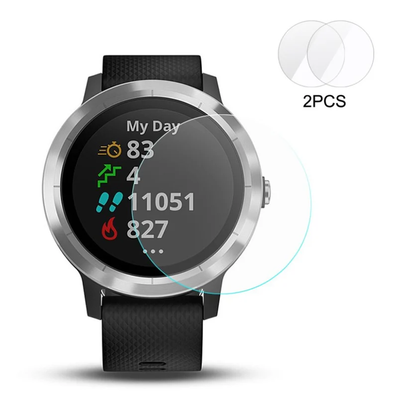 2stück Garmin Vivoactive 3 Gehärtetes Glas 9H Displayschutz