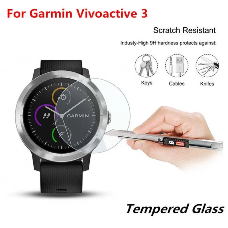 Garmin Vivoactive 3 Gehärtetes Glas Displayschutz