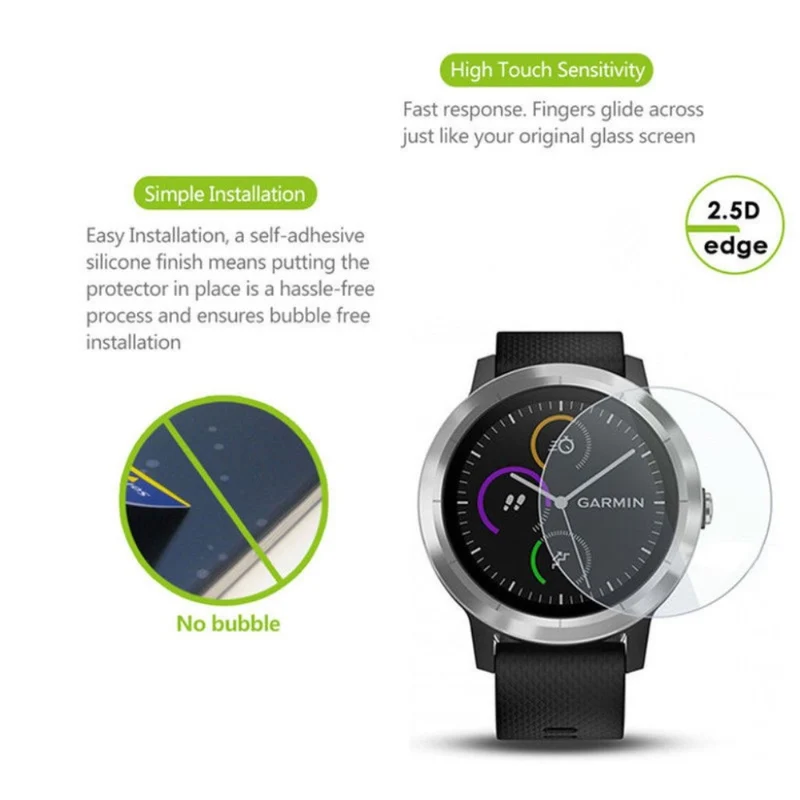 Garmin Vivoactive 3 Gehärtetes Glas Displayschutz