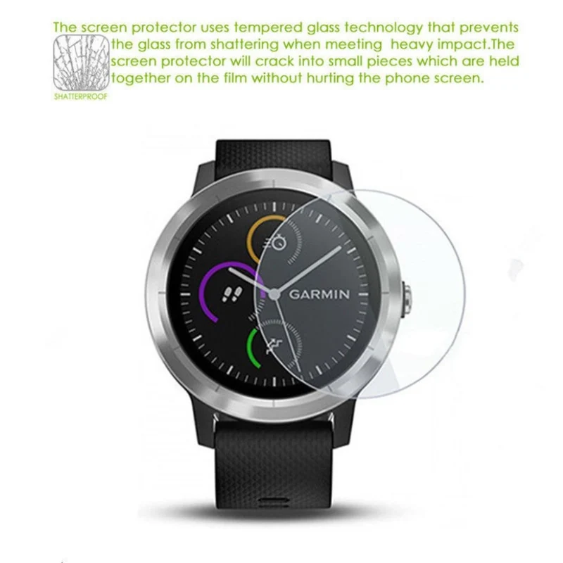 Garmin Vivoactive 3 Gehärtetes Glas Displayschutz