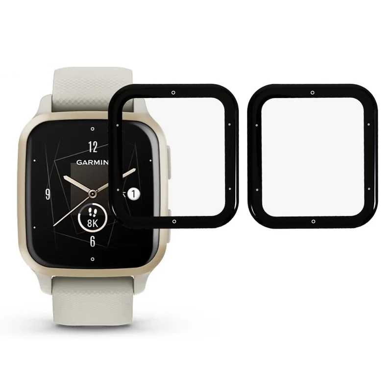 2stück Garmin Venu Sq 2 Plastik HD Displayschutz