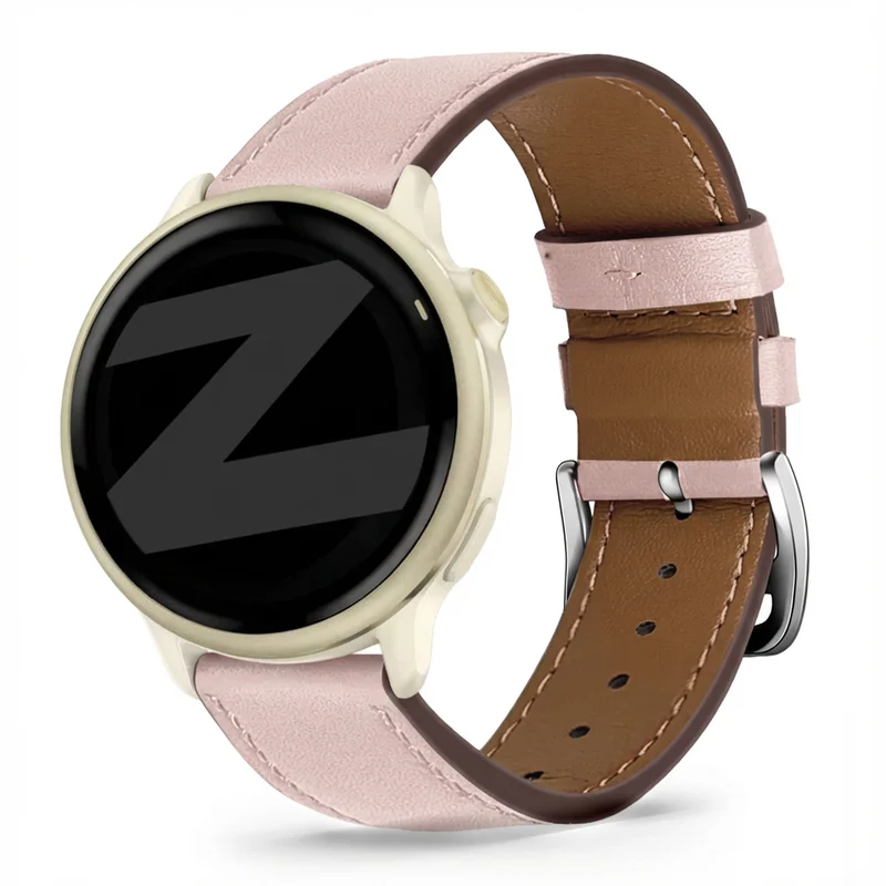 Bandz Garmin Forerunner 70 Lederarmband 'Deluxe' (Rosa)