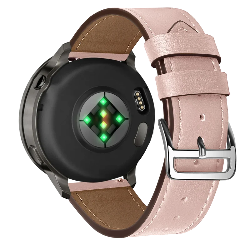 Bandz Garmin Forerunner 70 Lederarmband 'Deluxe' (Rosa)