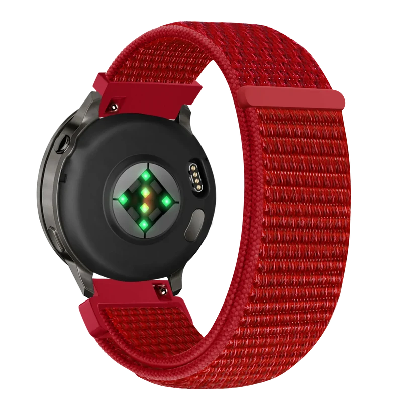 Bandz Garmin Forerunner 70 Nylon Loop Armband (Rot)