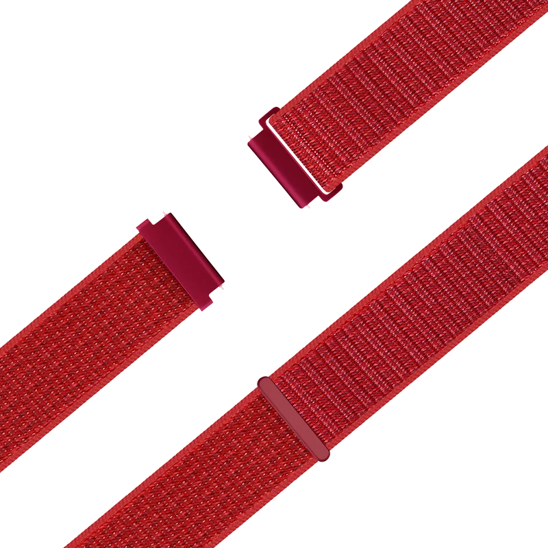 Bandz Garmin Forerunner 70 Nylon Loop Armband (Rot)