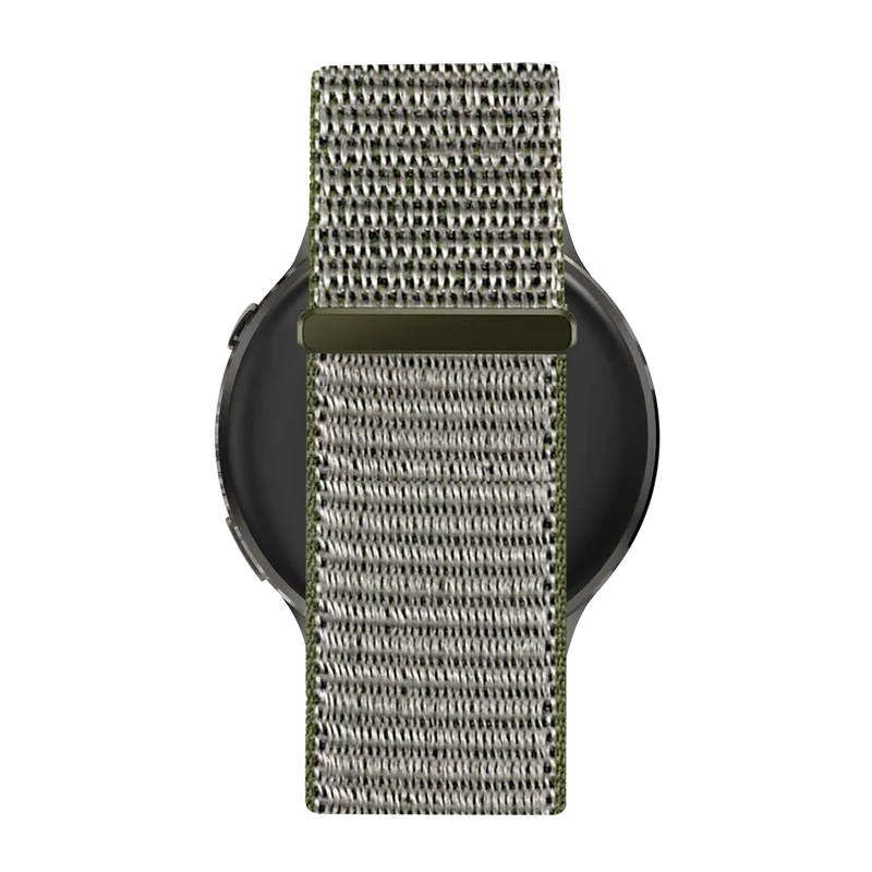 Bandz Garmin Forerunner 70 Nylon Loop Armband (Olivgrün)