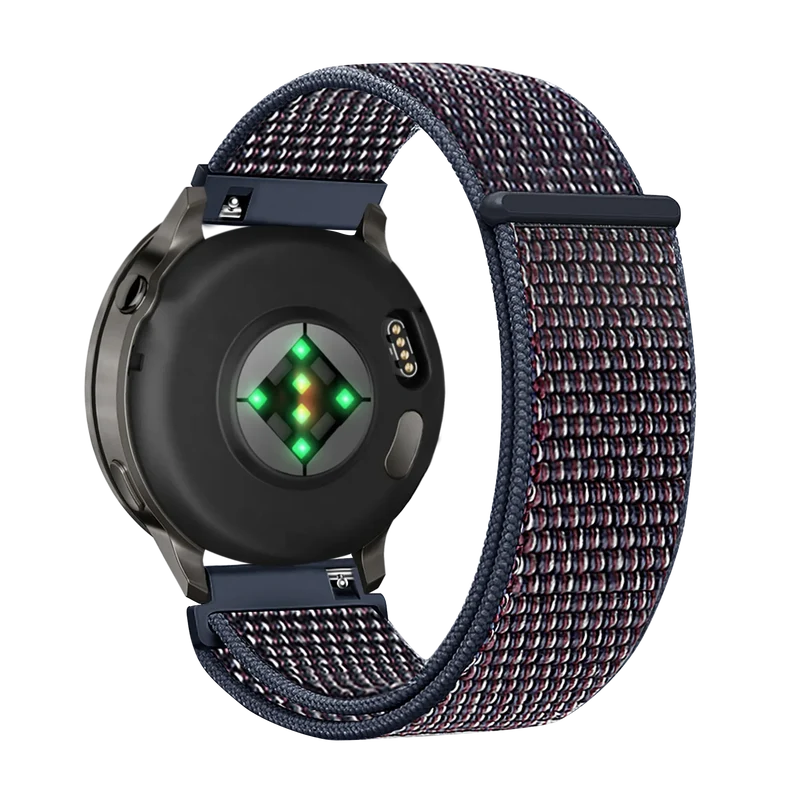 Bandz Garmin Forerunner 170 Nylon Loop Armband (Indigo Blau)