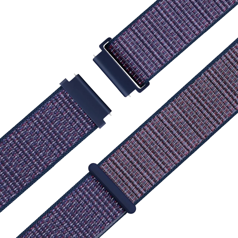 Bandz Garmin Forerunner 170 Nylon Loop Armband (Indigo Blau)