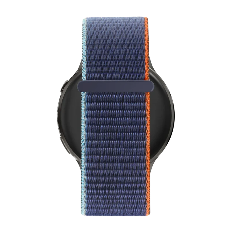 Bandz Garmin Forerunner 70 Nylon Loop Armband (Blau Mix)